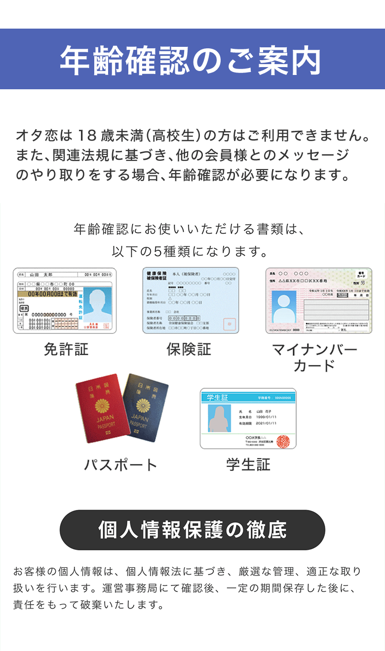 年齢確認のご案内