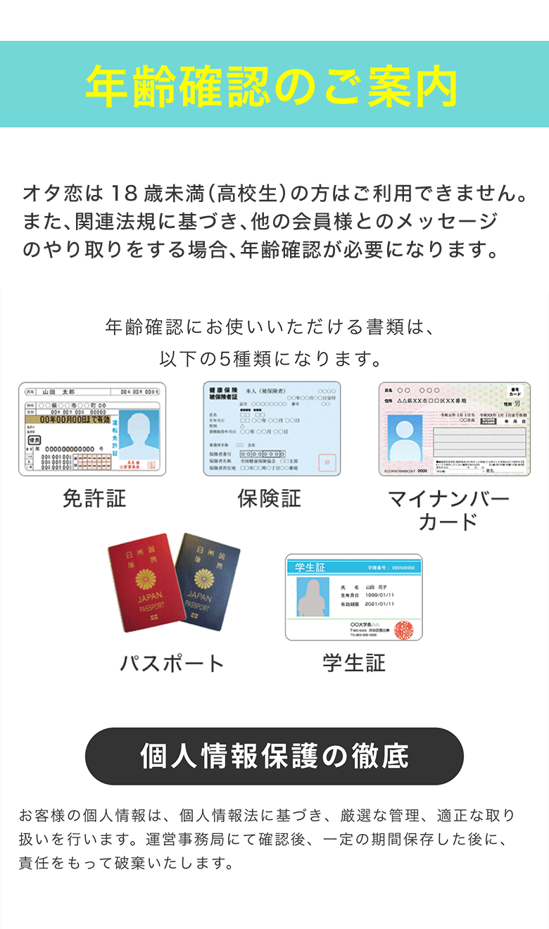 年齢確認のご案内