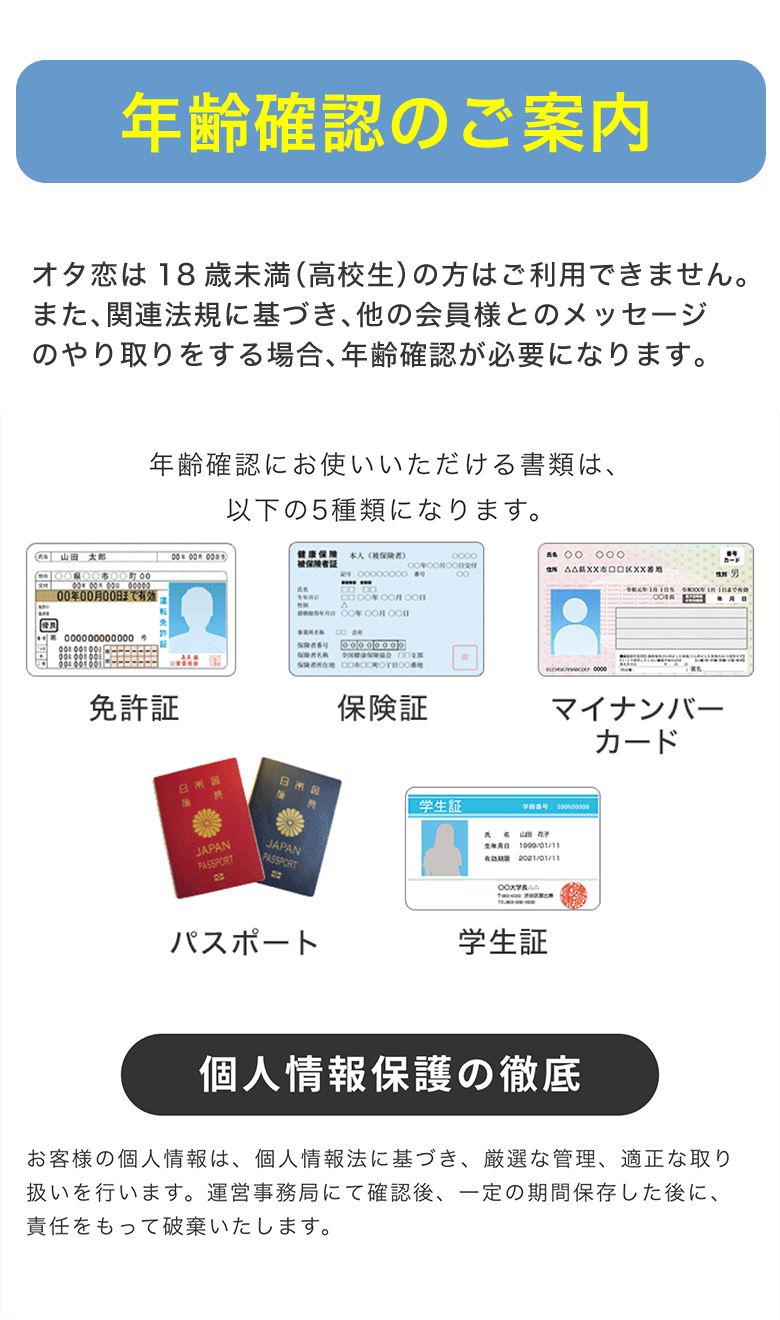 年齢確認のご案内